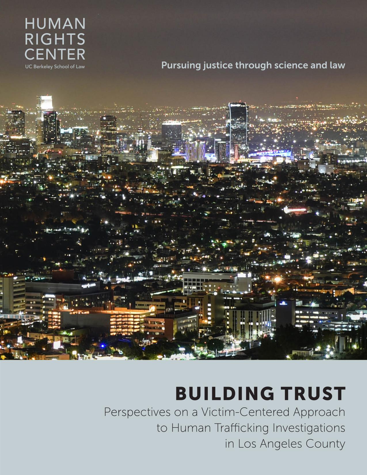 BUILDING TRUST Human Trafficking in LA cover