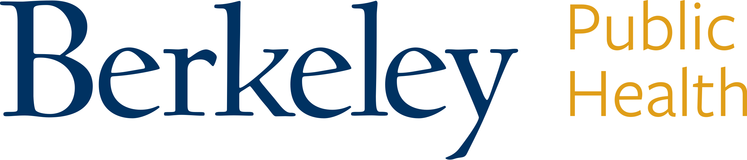 UC Berkeley Public Health logo.