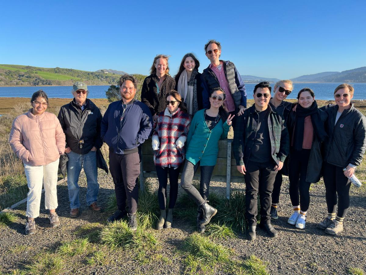 A group photo of Human Rights Center staff in Point Reyes, California.