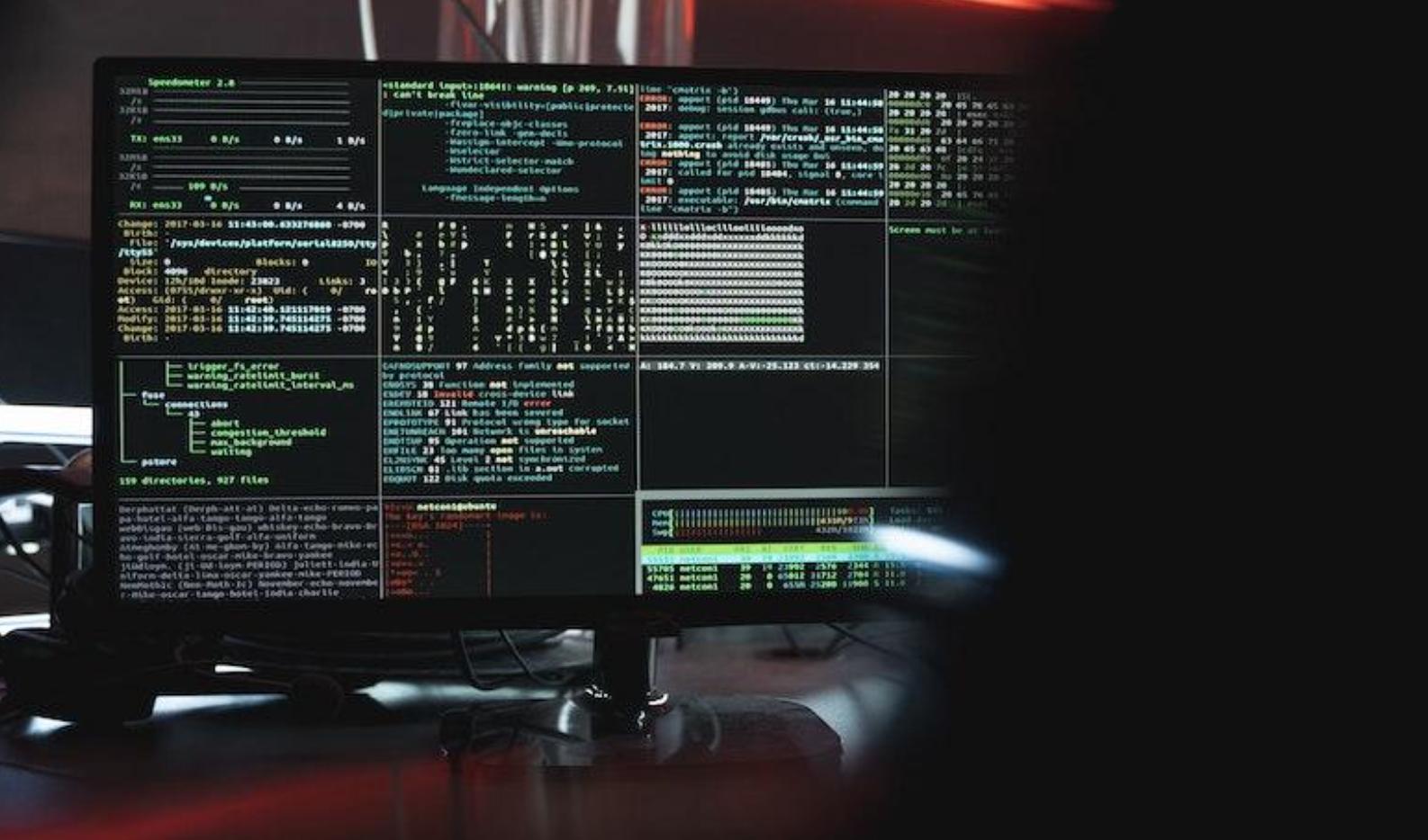 Possible cyber attack on a computer. Photo by Pexels.