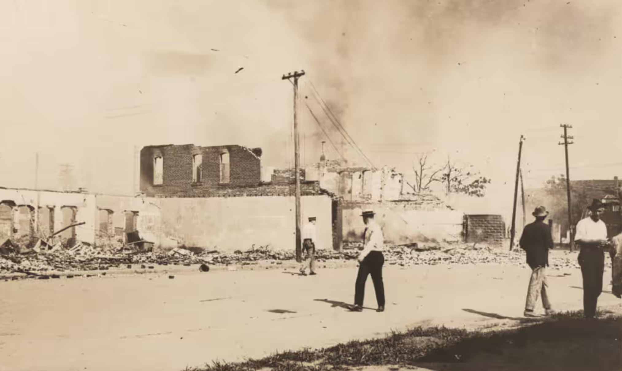 A still from Tulsa: The Fire and the Forgotten, which premieres on PBS on Monday. Photograph: University of Tulsa McFarlin Library Special Collections.