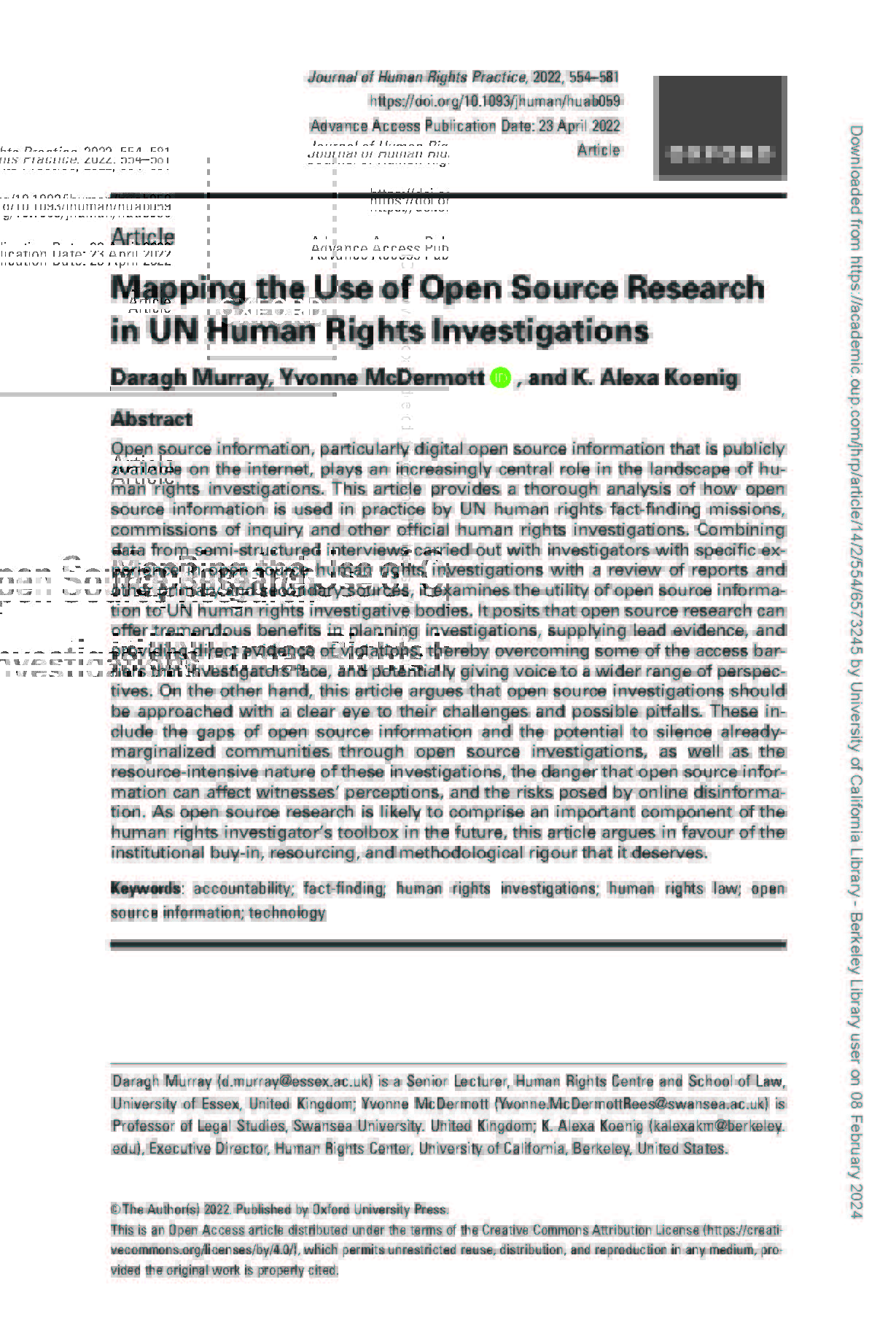 Pages from Mapping the Use of Open Source Research in UN Human Rights Investigation
